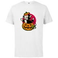 thumbnail image 1 of Disney 100 Figaro Jack-o’-Lantern Classic Halloween D100 - Short Sleeve Cotton T-Shirt for Adults - Customized-White, 1 of 5