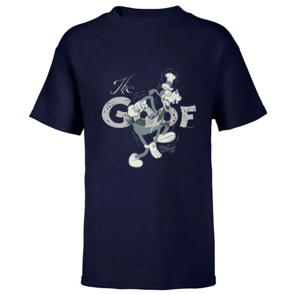 Disney 100 Goofy The Goof Walt Disney Retro Vintage D100 - Short Sleeve T-Shirt for Kids - Customized-Navy