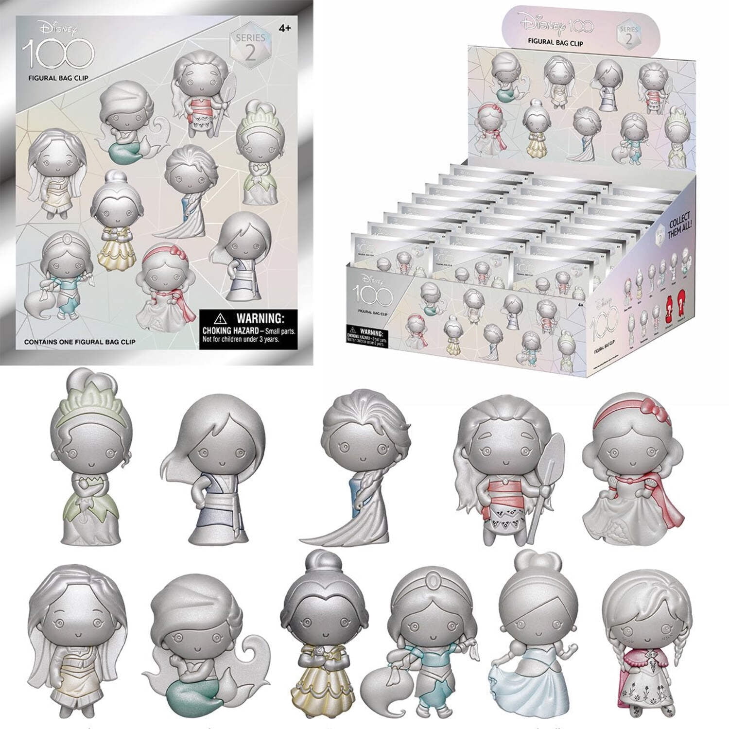 Random 6 Pack Disney 100 Heroines Series 2 3D Foam Bag Clip Random 6-Pack - Walmart.com