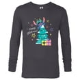 thumbnail image 1 of Disney 100 Lilo & Stitch Christmas Happy Stitchmas! - Long Sleeve T-Shirt for Men - Customized-Charcoal Heather, 1 of 5