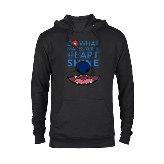 Disney 100 Lilo & Stitch Do What Makes Your Heart Shine D100 - Pullover Hoodie for Adults - Customized-Black