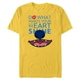 thumbnail image 1 of Disney 100 Lilo & Stitch Do What Makes Your Heart Shine D100 - Short Sleeve Blended T-Shirt for Adults - Customized-Yellow, 1 of 5