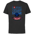 thumbnail image 1 of Disney 100 Lilo & Stitch Do What Makes Your Heart Shine D100 - Short Sleeve Cotton T-Shirt for Adults - Customized-Black, 1 of 5