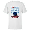 thumbnail image 1 of Disney 100 Lilo & Stitch Do What Makes Your Heart Shine D100 - Short Sleeve T-Shirt for Kids - Customized-White, 1 of 5