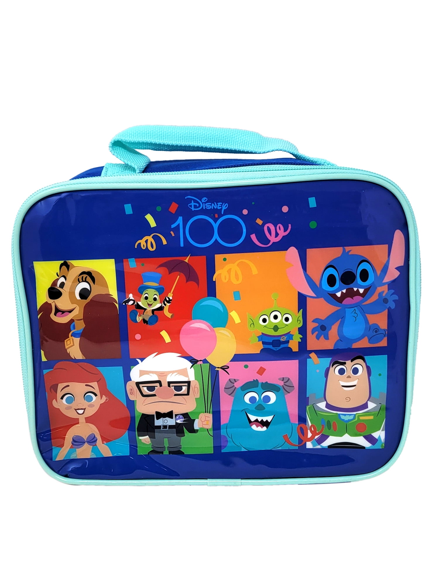 Disney 100 Lunch Bag Reusable Insulated Stitch Ariel Sully Boys Girls –