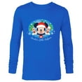 thumbnail image 1 of Disney 100 Mickey Chip Dale Santa’s Little Helpers Christmas - Long Sleeve T-Shirt for Men - Customized-Navy, 1 of 5