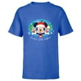 thumbnail image 1 of Disney 100 Mickey Chip Dale Santa’s Little Helpers Christmas - Short Sleeve T-Shirt for Kids - Customized-Royal, 1 of 5
