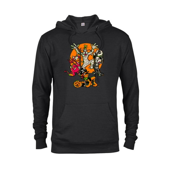 Disney 100 Mickey Donald Goofy & Pluto Halloween Costumes - Pullover Hoodie for Adults - Customized-Black