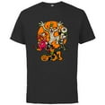thumbnail image 1 of Disney 100 Mickey Donald Goofy & Pluto Halloween Costumes - Short Sleeve Cotton T-Shirt for Adults - Customized-Black, 1 of 5
