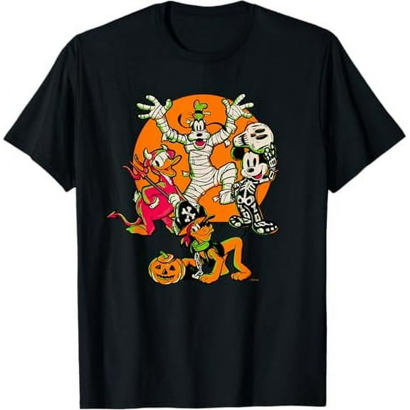 Disney 100 Mickey Donald Goofy & Pluto Halloween Costumes T-Shirt