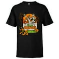 thumbnail image 1 of Disney 100 Mickey Donald Goofy & Pluto Happy Halloween D100 - Short Sleeve T-Shirt for Kids - Customized-Black, 1 of 5