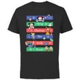 thumbnail image 1 of Disney 100 Mickey & Friends Merry Christmas You Lovely Bunch - Short Sleeve Cotton T-Shirt for Adults - Customized-Black, 1 of 5