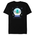 thumbnail image 1 of Disney 100 Mickey Minnie Chip Dale Pluto Christmas SnowGlobe - Short Sleeve Blended T-Shirt for Adults - Customized-Black, 1 of 5