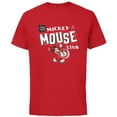 thumbnail image 1 of Disney 100 Mickey Mouse Club Drum Color Vintage D100 - Short Sleeve Cotton T-Shirt for Adults - Customized-Red, 1 of 5