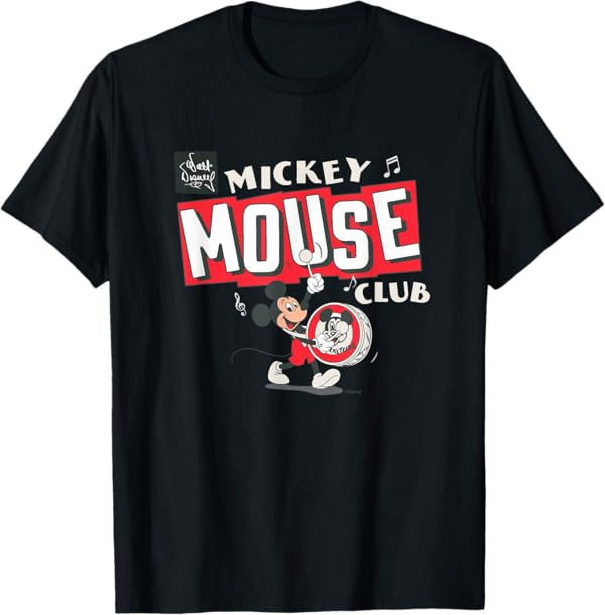 Disney 100 Mickey Mouse Club Drum Color Vintage D100 TShirt