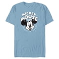 thumbnail image 1 of Disney 100 Mickey Mouse Club Logo Black & White Retro D100 - Short Sleeve Blended T-Shirt for Adults - Customized-Ocean Blue, 1 of 5