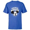 thumbnail image 1 of Disney 100 Mickey Mouse Club Logo Black & White Retro D100 - Short Sleeve T-Shirt for Kids - Customized-Royal, 1 of 5