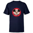 thumbnail image 1 of Disney 100 Mickey Mouse Club Logo Color Vintage D100 - Short Sleeve T-Shirt for Kids - Customized-Navy, 1 of 5