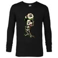 thumbnail image 1 of Disney 100 Mickey Mouse Halloween Classic Skeleton Costume - Long Sleeve T-Shirt for Men - Customized-Black, 1 of 5