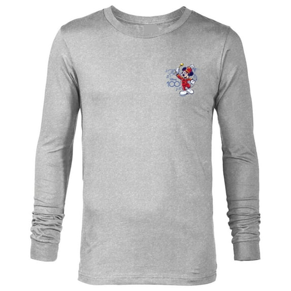 Disney 100 Mickey Mouse Marching Band Leader D100 - Long Sleeve T-Shirt for Men - Customized-Athletic Heather