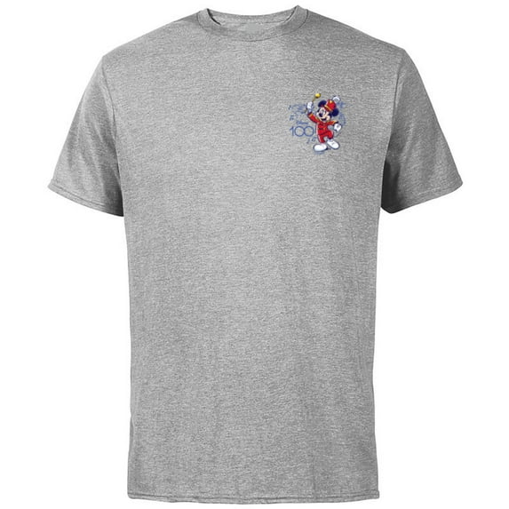 Disney 100 Mickey Mouse Marching Band Leader D100 - Short Sleeve Cotton T-Shirt for Adults - Customized-Athletic Heather