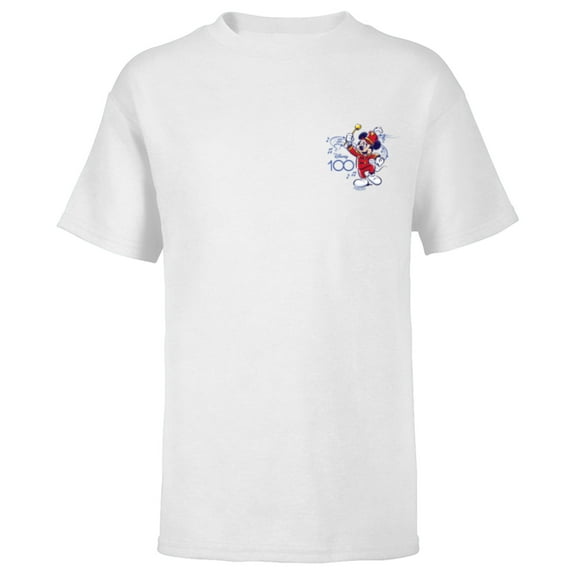 Disney 100 Mickey Mouse Marching Band Leader D100 - Short Sleeve T-Shirt for Kids - Customized-White