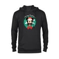 thumbnail image 1 of Disney 100 Mickey Mouse Merry Christmas Wreath Holiday D100 - Pullover Hoodie for Adults - Customized-Black, 1 of 5