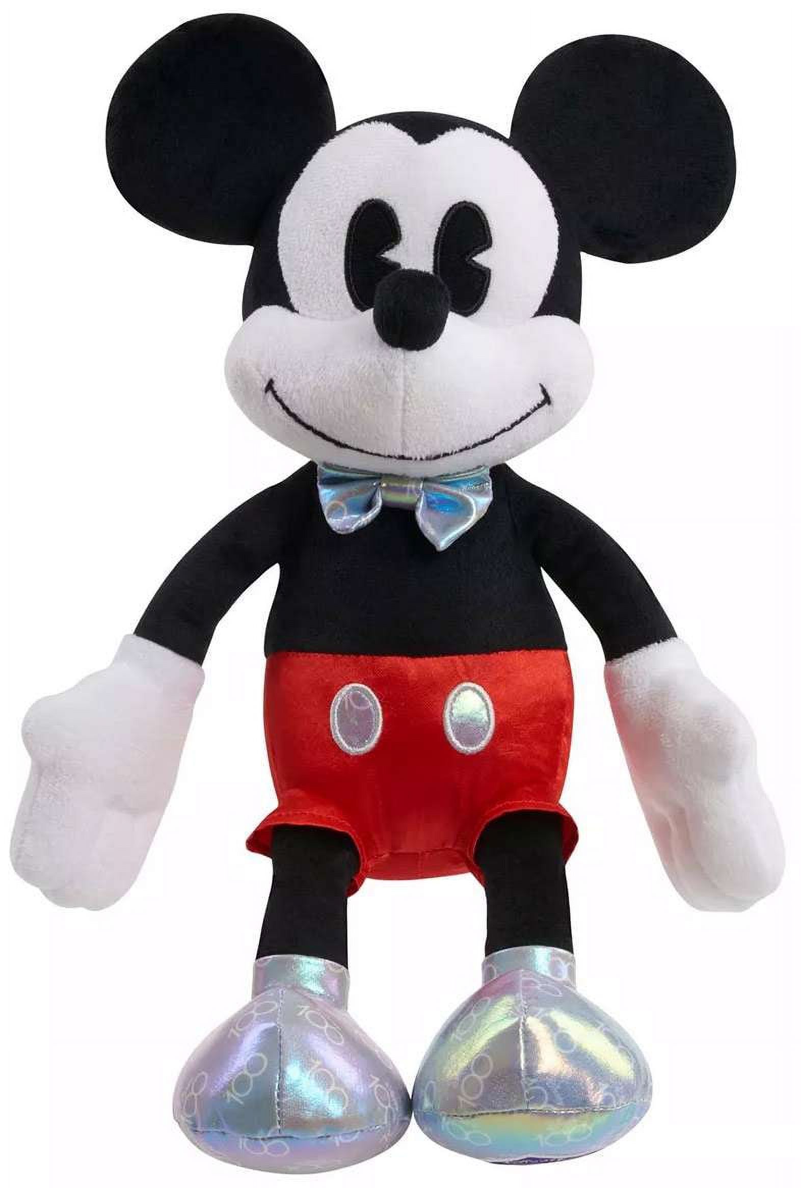 Disney 100 Mickey Mouse Plush 6 5 L X 5 5 W X 15 H Walmart Disney 100 Mickey Mouse Plush 6 5 L X 5 5 W X 15 H Walmart