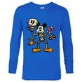 thumbnail image 1 of Disney 100 Mickey Mouse Skeleton Costume Halloween D100 - Long Sleeve T-Shirt for Men - Customized-Royal, 1 of 5