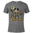 thumbnail image 1 of Disney 100 Mickey Mouse Skeleton Costume Halloween D100 - Short Sleeve Blended T-Shirt for Adults - Customized-Graphite Snow Heather, 1 of 5