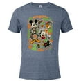 thumbnail image 1 of Disney 100 Mickey Nightmare Before Christmas Halloween D100 - Short Sleeve Blended T-Shirt for Adults - Customized-Denim Snow Heather, 1 of 5