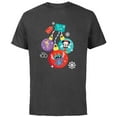 thumbnail image 1 of Disney 100 Mickey Stitch Tinker Bell Christmas Ornaments - Short Sleeve Cotton T-Shirt for Adults - Customized-Charcoal, 1 of 5