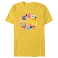 thumbnail image 1 of Disney 100 Mickey and Pals Happy Faces Stickers D100 - Short Sleeve Blended T-Shirt for Adults - Customized-Yellow, 1 of 5
