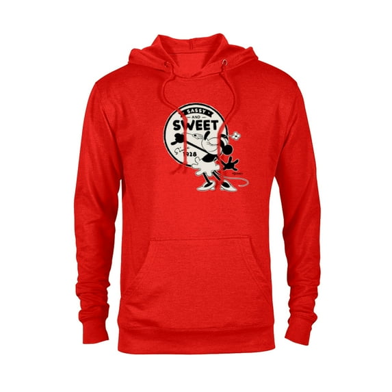 Disney 100 Minnie Mouse Sassy and Sweet Since 1928 D100 - Pullover Hoodie for Adults - Customized-Red