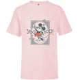 thumbnail image 1 of Disney 100 Minnie Mouse Yoo-Hoo! Est 1928 Vintage D100 - Short Sleeve T-Shirt for Kids - Customized-Soft Pink, 1 of 5