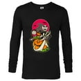 thumbnail image 1 of Disney 100 Nightmare Before Christmas Halloween Jack & Sally - Long Sleeve T-Shirt for Men - Customized-Black, 1 of 5
