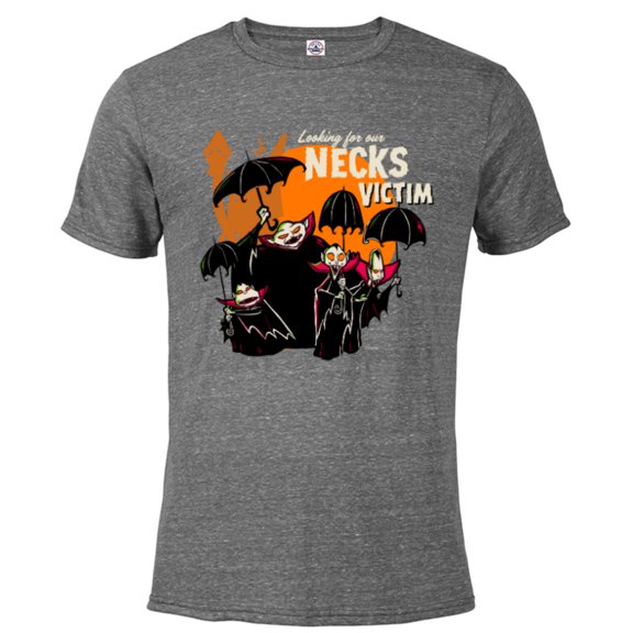 Disney 100 Nightmare Before Christmas Halloween Necks Victim - Short Sleeve Blended T-Shirt for Adults - Customized-Graphite Snow Heather