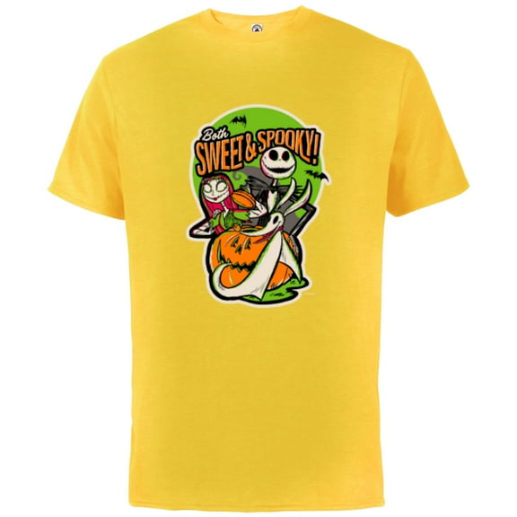 Disney 100 Nightmare Before Christmas Halloween Sweet Spooky - Short Sleeve Cotton T-Shirt for Adults - Customized-Sunflower