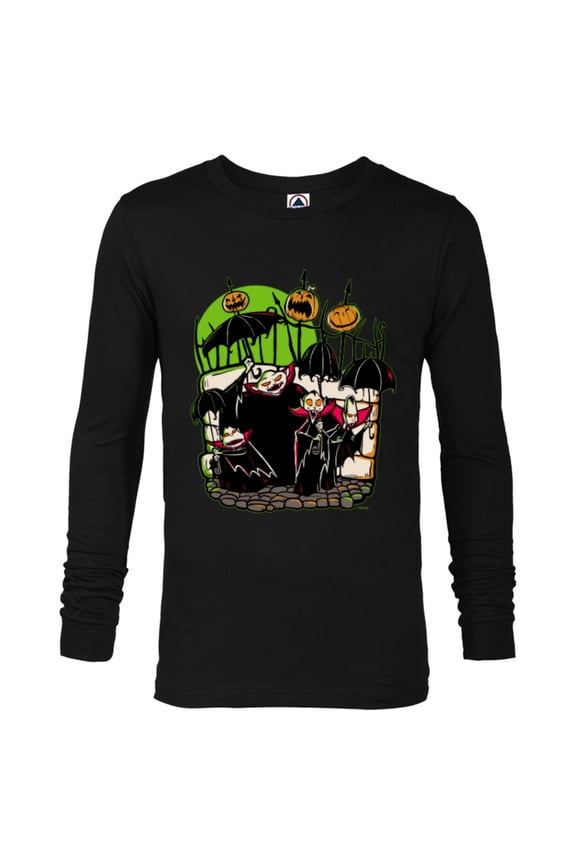Disney 100 Nightmare Before Christmas Halloween Vampires - Long Sleeve T-Shirt for Men - Customized-Black