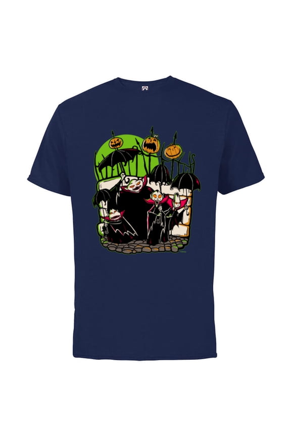 Disney 100 Nightmare Before Christmas Halloween Vampires - Short Sleeve Cotton T-Shirt for Adults - Customized-Athletic Navy