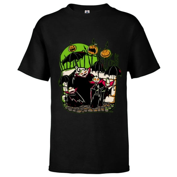 Disney 100 Nightmare Before Christmas Halloween Vampires - Short Sleeve T-Shirt for Kids - Customized-Black