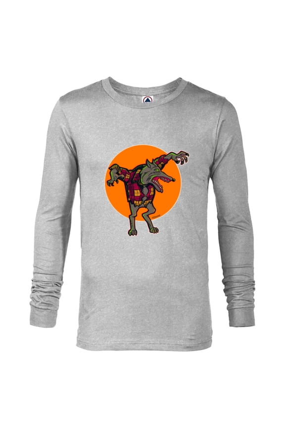 Disney 100 Nightmare Before Christmas Halloween Wolfman - Long Sleeve T-Shirt for Men - Customized-Athletic Heather