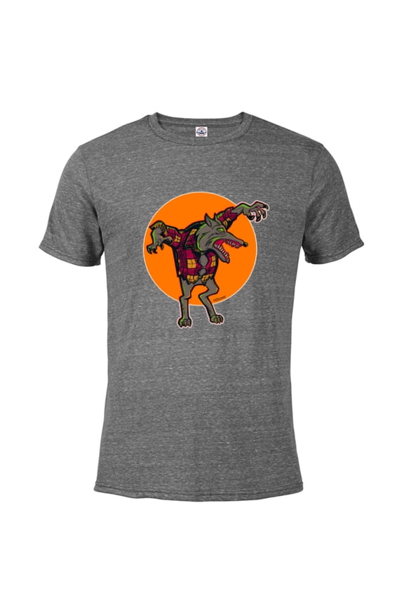 Disney 100 Nightmare Before Christmas Halloween Wolfman - Short Sleeve Blended T-Shirt for Adults - Customized-Graphite Snow Heather