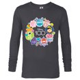 thumbnail image 1 of Disney 100 Pixar Happy Faces Sticker Circle D100 - Long Sleeve T-Shirt for Men - Customized-Charcoal Heather, 1 of 5