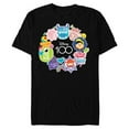thumbnail image 1 of Disney 100 Pixar Happy Faces Sticker Circle D100 - Short Sleeve Blended T-Shirt for Adults - Customized-Black, 1 of 5