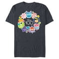 thumbnail image 1 of Disney 100 Pixar Happy Faces Sticker Circle D100 - Short Sleeve Blended T-Shirt for Adults - Customized-Navy Heather, 1 of 5