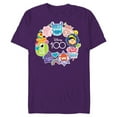 thumbnail image 1 of Disney 100 Pixar Happy Faces Sticker Circle D100 - Short Sleeve Blended T-Shirt for Adults - Customized-Purple, 1 of 5