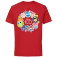 thumbnail image 1 of Disney 100 Pixar Happy Faces Sticker Circle D100 - Short Sleeve Cotton T-Shirt for Adults - Customized-Red, 1 of 5