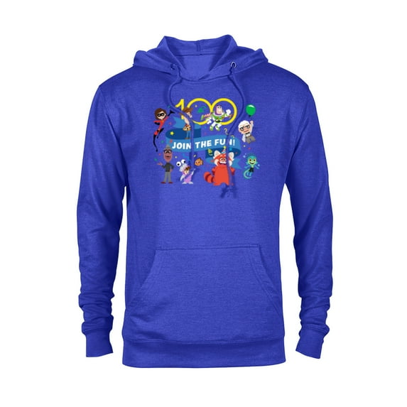 Disney 100 Pixar Join the Fun Anniversary D100 - Pullover Hoodie for Adults - Customized-Royal