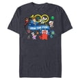 thumbnail image 1 of Disney 100 Pixar Join the Fun Anniversary D100 - Short Sleeve Blended T-Shirt for Adults - Customized-Navy Heather, 1 of 5